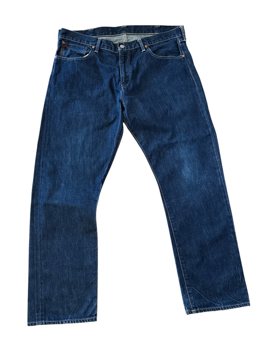 Polo Ralph Lauren  Men's Dark Blue Denim Jeans Riverside Final Destination 38x32